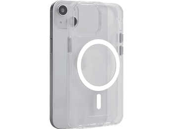 Funda móvil - ISY ISC 1114 MagISY, Para iPhone 15 Plus, Poliuretano, Transparente