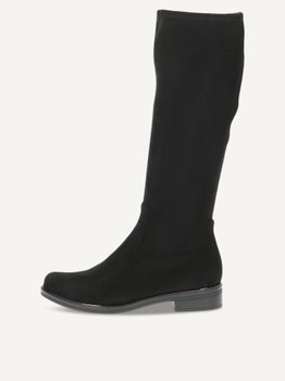 CAPRICE Boots, black, made of Textiles with Block heel, Size 40.5