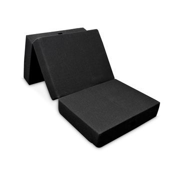 Colchón Plegable Eureka 105x190, Espuma Alta Densidad, Funda Transpirable, Asa Y Cierre, Ideal Para Invitados, Grosor 10 Cm