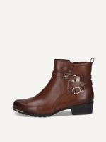 caprice bootie brown made of leather with block heel size 405