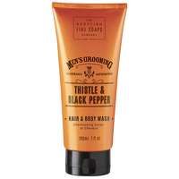 The Scottish Fine Soaps Company Men's Grooming Thistle and Black Pepper Hair and Body Wash 200ml