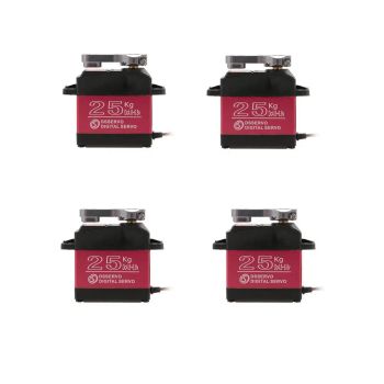 4pcs DSSERVO DS3225 25KG 180 grados Metal Gear Alto Par Impermeable Servo Digital para Aviones RC Robots