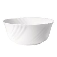 ensaladera vidrio opal blanca 23 cm