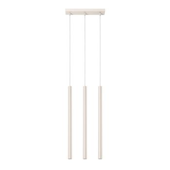 Lámpara colgante vacu beige, 3 luces