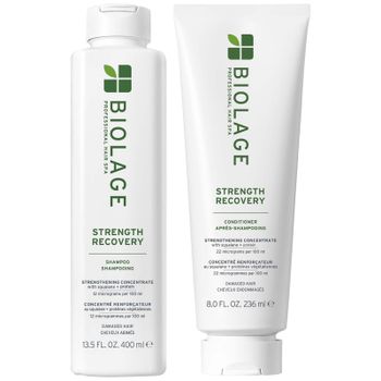 Biolage Strength Recovery Shampoo 400ml and Conditioner 236ml Duo