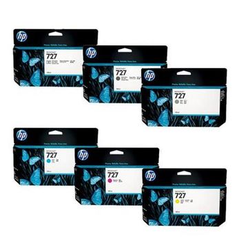 Original Multipack HP DesignJet T2530PS Printer Ink Cartridges (6 Pack) -F9J78A