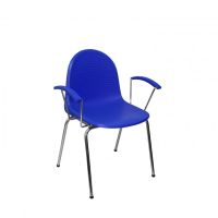 piqueras y crespo ves pack de 4 sillas plastico azul