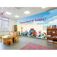 fotomural vinilo infantil vuelta a la escuela 400 x 300 cm