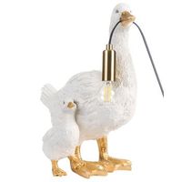 lampara de mesa con tematica animal lampara de noche con forma de pato lampara de lectura para dormitorio blanco daffy