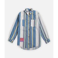 oxbow camisa chemise manches longues stripe para mujer