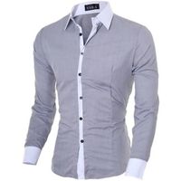 atom camisa manga larga camisas-hombres para hombre