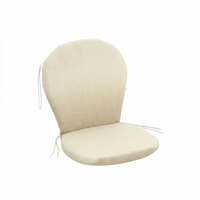 pind cojin para silla de exterior en forma de guitarra rayas pack 12 unidades - almohadilla acolchada para silla 50x92x35 cm con cremallera y cordones ajuste