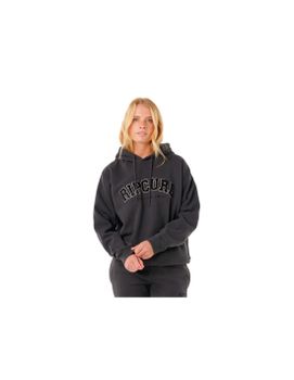 Sudadera Rip Curl Varsity Hoodie Mujer Negro