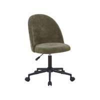 silla de oficina con ruedas  verde kaki