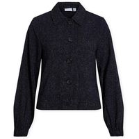 vila chaqueta de punto mie jacket - navy blazer para mujer