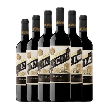 Hacienda López De Haro Vino Tinto Rioja Reserva 75 Cl 13.5% Vol. (pack De 6 Unidades)