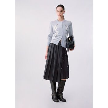 Liu Jo Chaqueta de punto Cárdigan en lana con Argyle para mujer