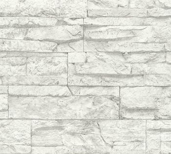 Papel pintado imitación  piedra de creta 