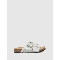 kamome trends sandalias sandalia ceron blanco para mujer