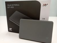 caja externa hdd 25 rubber netway sata usb 30 gris