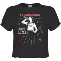 amplified clothing camiseta manga larga so american para mujer
