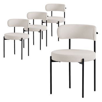 Juego De Sillas De Comedor Silla De Cocina En Tejido Teddy