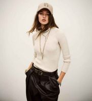 bash para mujer 1h25bann jersey banni beige 34 casual lana manga larga