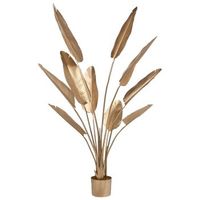 planta artificial en maceta para interior decoracion moderna de plastico 162 cm dorado banana tree