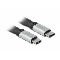 cable usb delock 85926 022 m usb-c a usb-c 32 gen 2 10 gbits negroplata