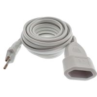 eurobric 76304 prolongador bipolar 2m blanco