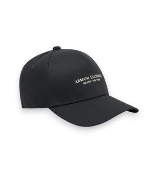 A|X Armani Exchange para hombre. XM001694AF15502UC001 Gorra con visera con el logo de Nueva York negro (OSFA), Casual, Algodón