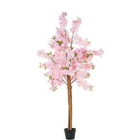 planta artificial cerezo 160 c m rosa cherry 4 troncos