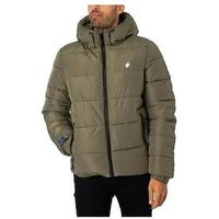 superdry abrigo de plumas doudoune sports avec capuche vert olive poudre para hombre