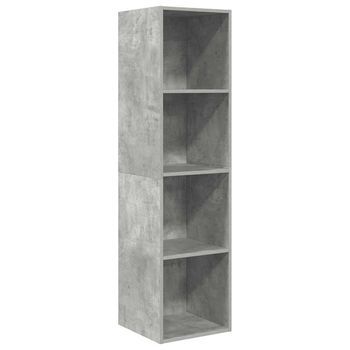 Mueble Tv | Muebles De Salón Pared Madera Contrachapada Hormigón 37x37x142,5 Cm Cfw11925