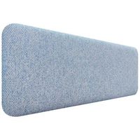 dhome cabecero tapizado liso redondeado tejido luxury para pared acusticos cabeceros absorbentes cabezal cama dormitorio espigas azul 135cm