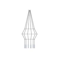 lampara colgante rose 6 luces