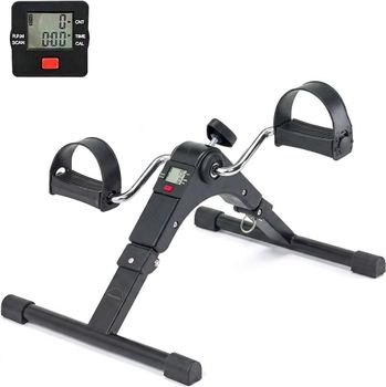 PINNERS Pedales Estáticos Ejercicio para Personas Mayores - Bicicleta Estática Portátil con Pantalla LCD