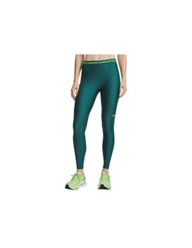 Mallas de Fitness Under Armour Heatgear Mujer Rack Verde / Hyper Verde