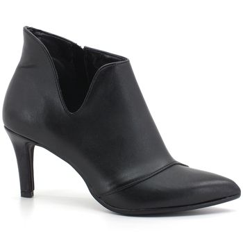 Divine Follie Botines Tronchetto Tacco Pelle Nero 9102 para mujer