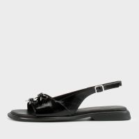vagabond womens izzy patent leather flat sandals - uk 7