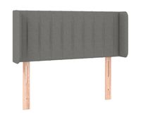 vidaxl cabecero de tela gris oscuro 83x16x7888 cm