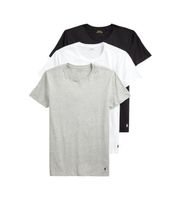 polo ralph lauren para hombre 714830304002 pack 3 camisetas crew blanco gris negro xl casual homewear algodon manga corta