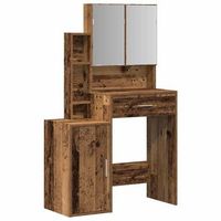 mesa tocador  mesa de maquillaje madera vieja 80 x 35 x 132 cm madera de ingenieria
