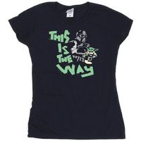 disney camiseta the mandalorian this is the way para mujer