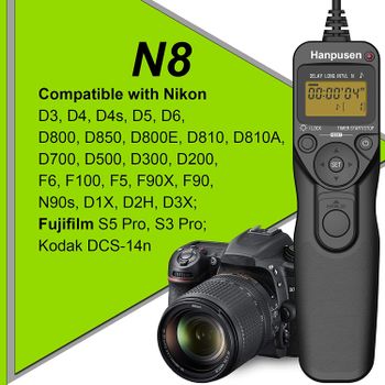 Reemplace el interruptor remoto del temporizador Nikon MC-36A, cable remoto multifunción para conexión de 10 pines Nikon Z9 D6 D850 D810 D800 D700 D500