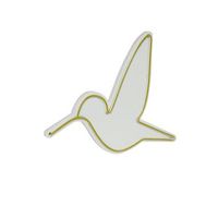 iluminacion led decorativa de plastico little bird amarillo