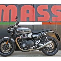silenciador de escape triumph speed twin e5 mass cafe racer par