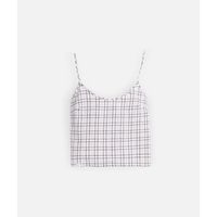 oxbow blusa top checks para mujer