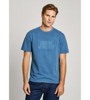 pepe jeans para hombre pm509723 camiseta darius azul s casual algodon manga corta sostenible