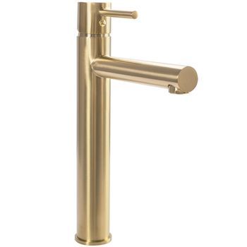 Grifo De Lavabo Rea Tess Brush Gold High